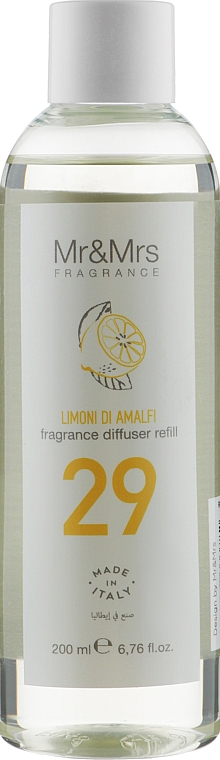 Наповнювач для аромадифузора "Амальфітанські лимони" - Mr&Mrs Limoni di Amalfi Fragrance Refill