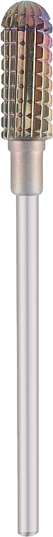 Фреза твердосплавна, циліндр 143, d=5,0 мм, середній абразив, напилення хамелеон №202 - Kodi Professional — фото N1