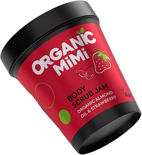 Скраб для тела "Миндаль и клубника" - Organic Mimi Body Scrub Jam Almond & Strawberry — фото N1