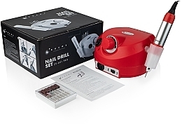 Фрезер для манікюру та педикюру, червоний - Bucos Nail Drill Pro ZS-601 Red — фото N1