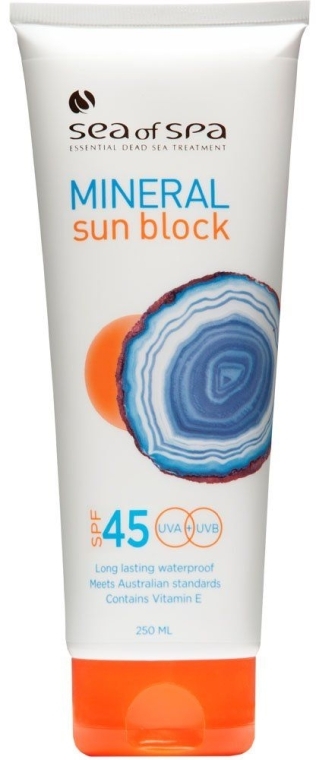 Солнцезащитный крем - Sea of Spa Mineral Sun Block cream SPF 45