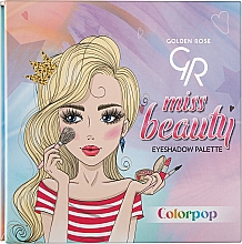 Палетка тіней - Golden Rose Miss Beauty Eyeshadow Palette — фото N1