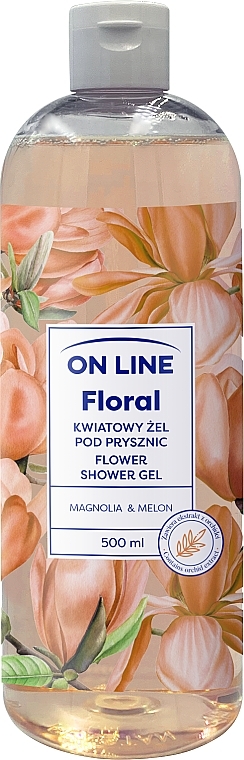 Гель для душа "Магнолия и дыня" - On Line Floral Flower Shower Gel Magnolia & Melon — фото N2