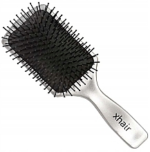 Щітка для волосся, 23.5 х 8 см, срібляста - Xhair — фото N1