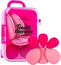 Парфумерія, косметика Мінінабір спонжів для макіяжу, рожевий, 6 шт. - Clavier Tender Blender Mua Kit