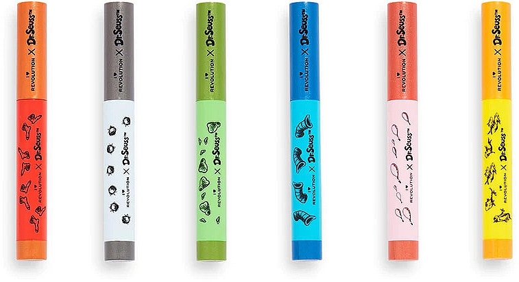 Набор карандашей для глаз, 6 продуктов - I Heart Revolution x Dr. Seuss Eye Crayon Collection — фото N3