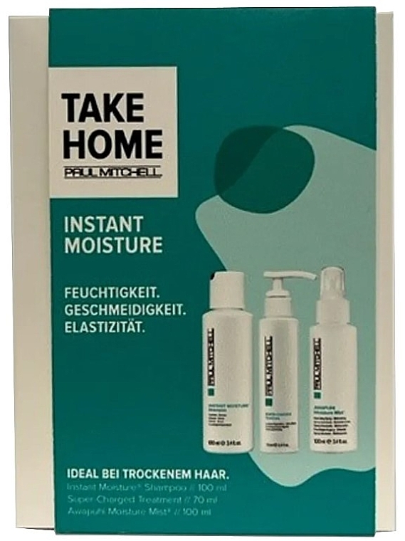 Набор - Paul Mitchell Instant Moisture Take Home Kit (shm/105ml + balm/70ml + mist/100ml) — фото N1