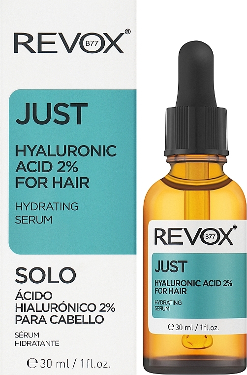 Сироватка для волосся та шкіри голови з гіалуроновою кислотою - Revox Just Hyaluronic Acid 2% For Hair