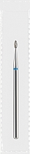Парфумерія, косметика Фреза алмазна синя "Оливка", діаметр 1,4 мм, довжина 3 мм - Divia DF005-14-B