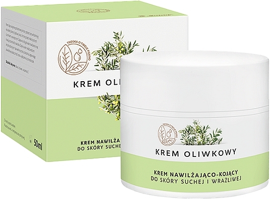 Оливковый увлажняющий и успокаивающий крем для лица - Ziololek Olive Moisturizing and Soothing Face Cream — фото N1