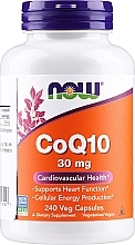 Харчова добавка "Коензим Q10 30 мг"  - Now Foods CoQ10 30 mg — фото N1