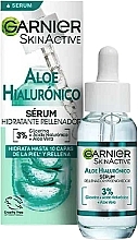 Парфумерія, косметика Зволожувальна сироватка для обличчя - Garnier Skin Active Hyaluronic Aloe Plumping Moisturizing Serum