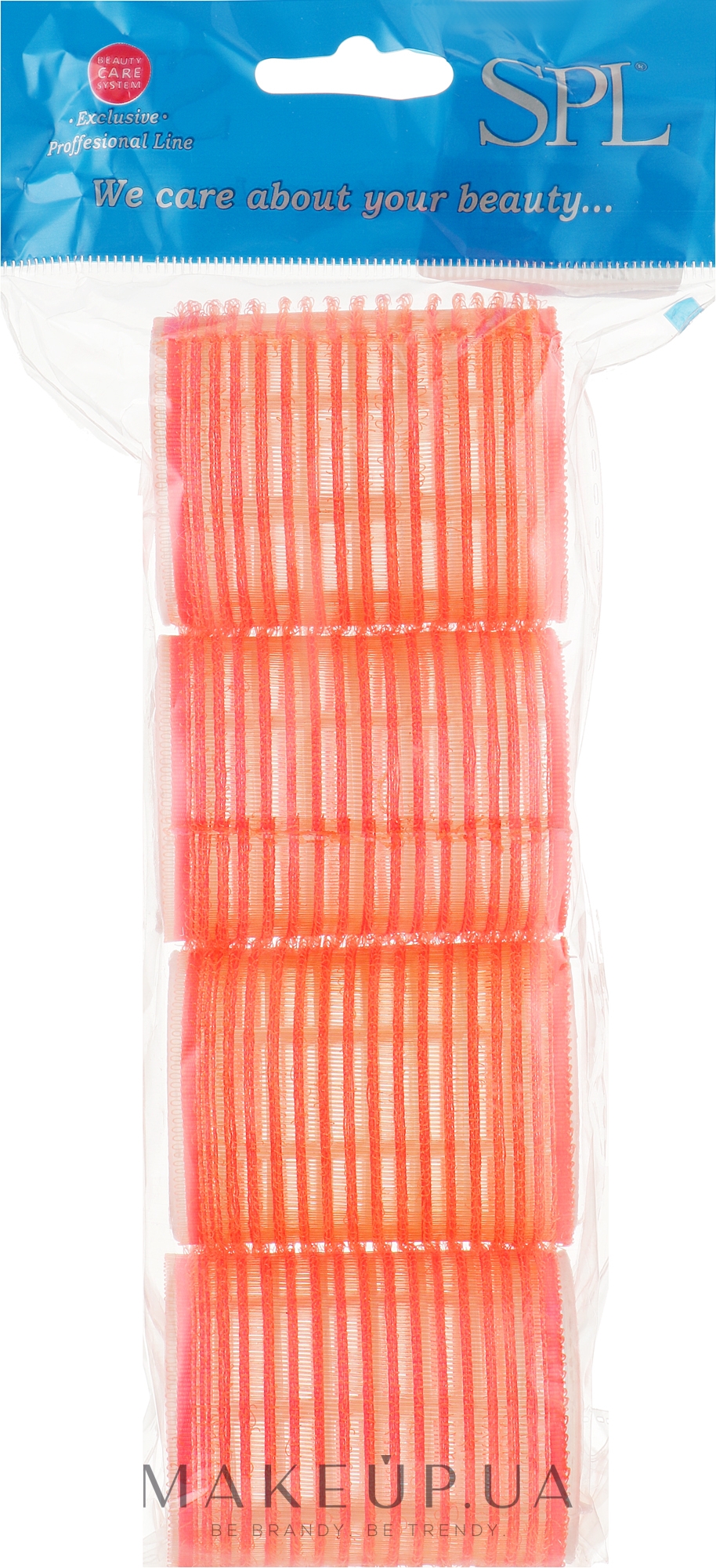 Бігуді-липучки 0508, 50 мм, помаранчеві - SPL — фото 4шт