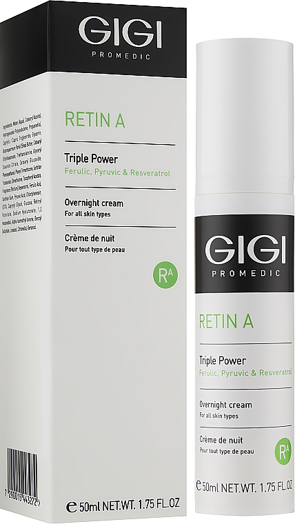 Активный обновляющий крем для лица с ретинолом - Gigi Retin A Overnight Cream — фото N4