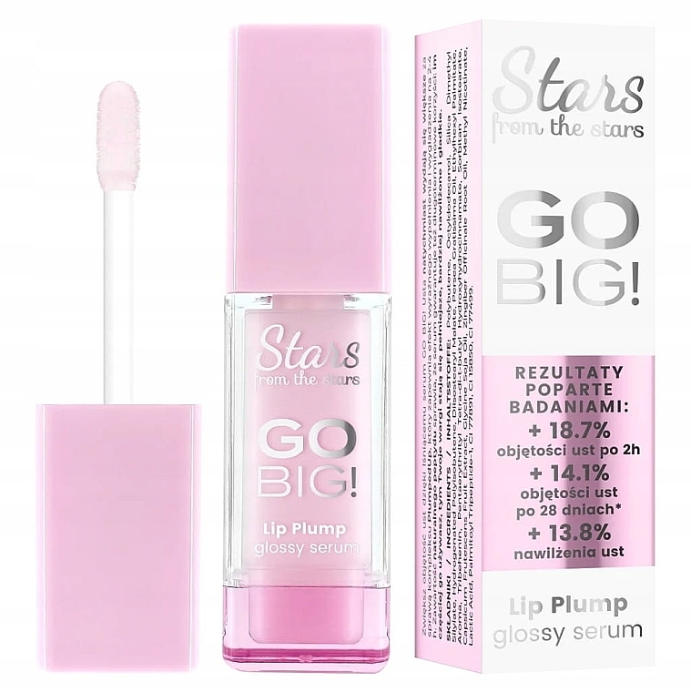 Блиск-сироватка для збільшення губ - Stars from The Stars  Go Big! Lip PLump Glossy Serum — фото N1