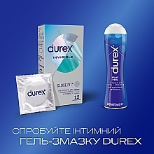 Презервативи латексні з силіконовою змазкою ультратонкі, 12 шт - Durex Invisible — фото N5