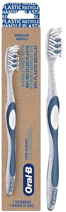 Зубная щетка, синяя - Oral-B Pro-Expert Extra Clean Eco Edition Medium  — фото N1