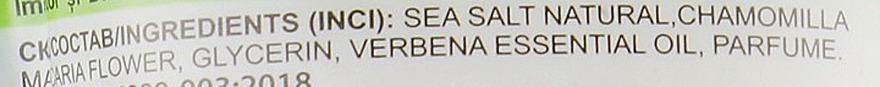 Морская соль для ванны "Цветы ромашки и эфирное масло лимонной вербены" - Nature Code Bath Sea Salt — фото N3