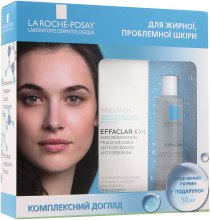 Духи, Парфюмерия, косметика Набор для жирной проблемной кожи - La Roche-Posay Effaclar (micellar/ 50ml + cure/30ml)