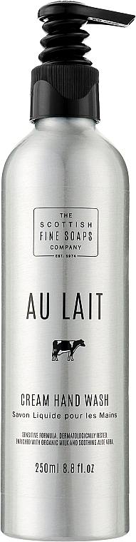 Рідке мило - Scottish Fine Soaps Au Lait Cream Hand Wash (aluminium bottle) — фото N1