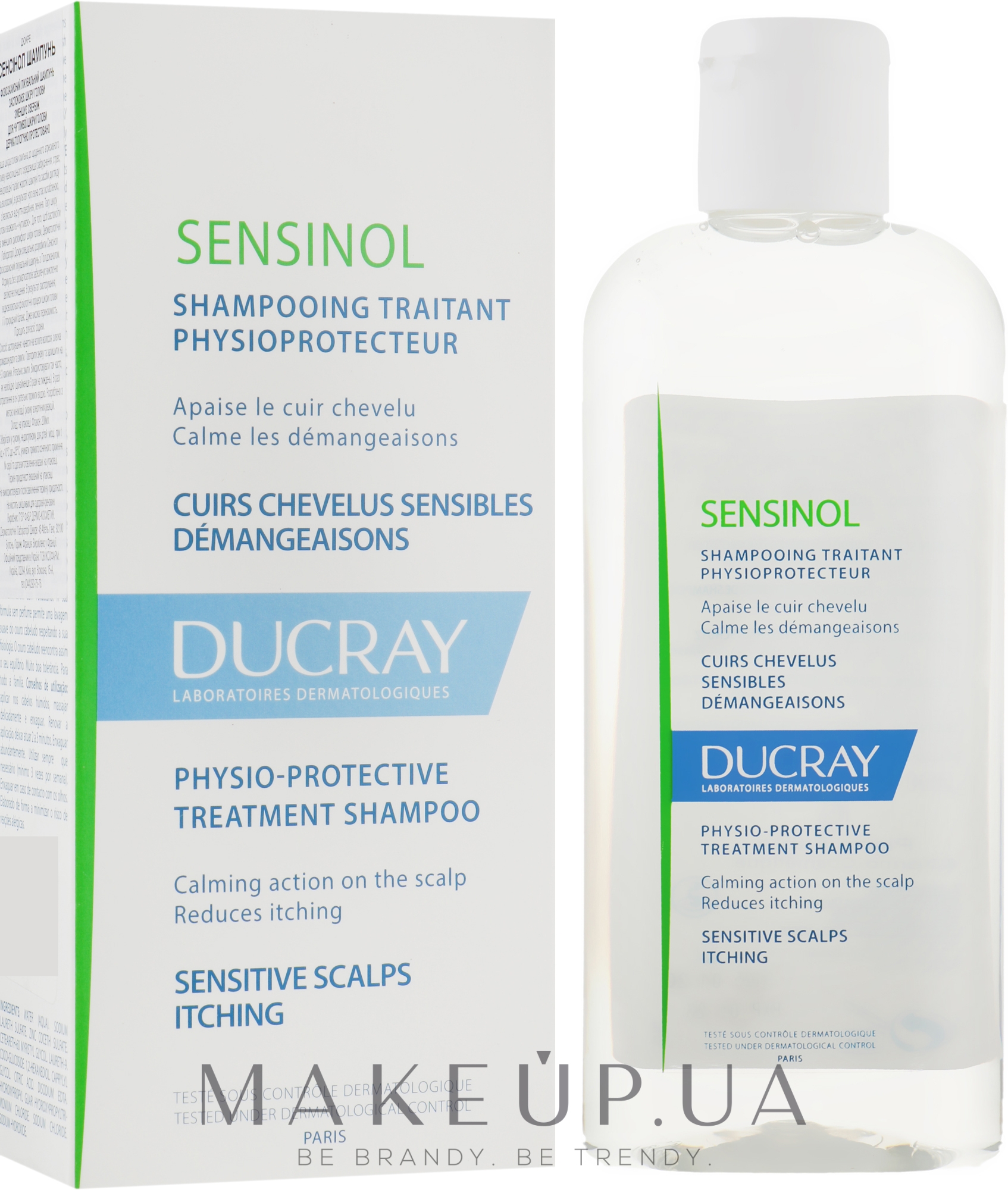 Физиологический защитный шампунь - Ducray Sensinol Protective Shampoo — фото 200ml