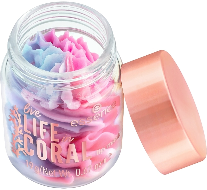 Питательная маска для губ - Essence Live Life In Coral Coralicious Vibes! Lip Mask — фото N2