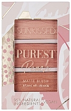 Парфумерія, косметика Палетка рум'ян для обличчя - Sunkissed Purest Peach Matte Blush Palette