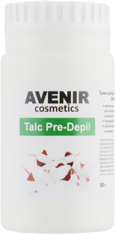 Тальк для депиляции и шугаринга - Avenir Cosmetics Talc Pre-Depil