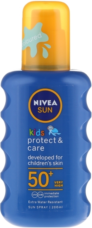 Солнцезащитный спрей - NIVEA Sun Kids Moisturising Spray SPF 50+ — фото N1