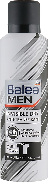 Дезодорант-антиперспірант спрей "Невидимий" - Balea Men Invisible Dry Anti-Transpirant Deodorant