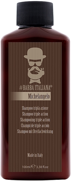 Тривалентный шампунь - Barba Italiana Michelangelo Shampoo — фото N1