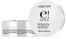 Парфумерія, косметика Матовий кремовий віск для волосся - Koster Energy Matt Cream Wax
