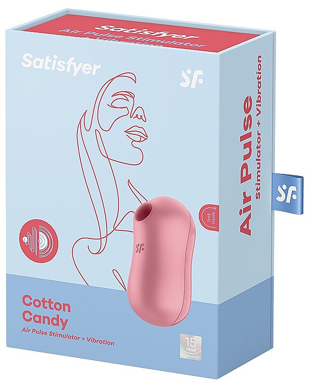 Компактный вибратор, розовый - Satisfyer Cotton Candy