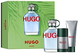 Парфумерія, косметика HUGO Man Set - Набір (edt/125ml + deo/stick/75ml+sh/gel/50ml)