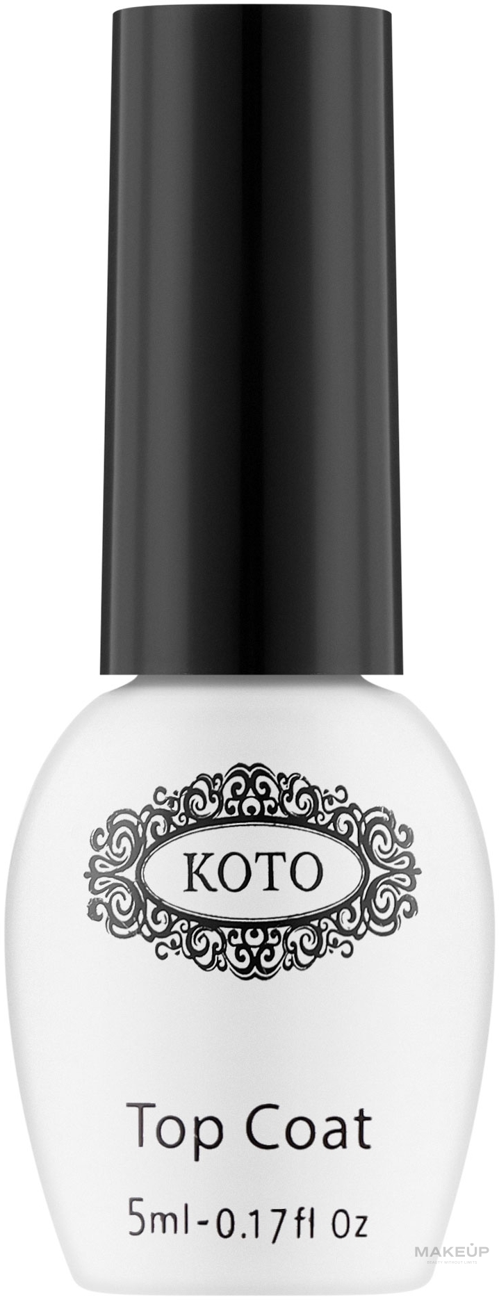 Матовое финишное покрытие для гель-лака без липкого слоя - Koto Top Coat White Snow Matte — фото 5ml