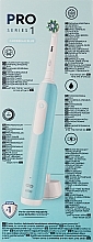 Електрична зубна щітка, блакитна - Oral-B Pro 1 3D Cleaning Caribbean Blue — фото N11