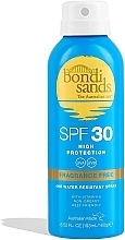 Парфумерія, косметика Сонцезахисний спрей, без ароматизаторів - Bondi Sands Sunscreen Spray SPF30 Fragrance Free