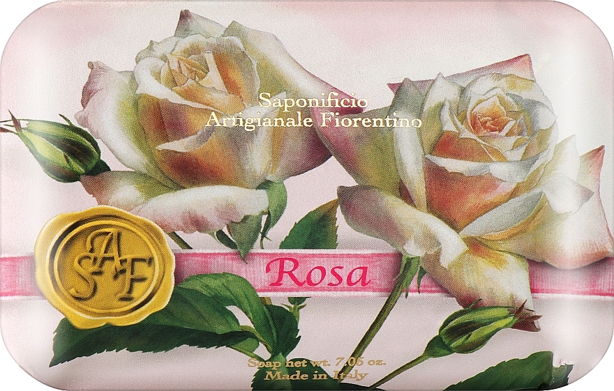 Мыло туалетное "Роза" - Saponificio Artigianale Fiorentino Rose Soap — фото N1