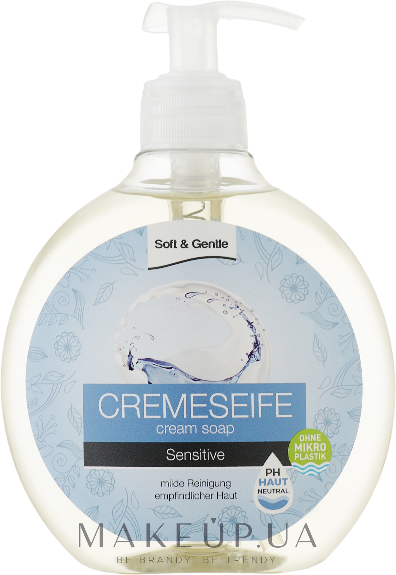 Рідке крем-мило - Soft&Gentle Sensitive Soap — фото 500ml