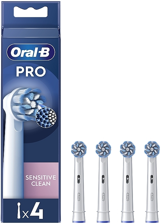 Сменная насадка для электрической зубной щетки, 4 шт. - Oral-B Oral-B Sensitive Clean — фото N1