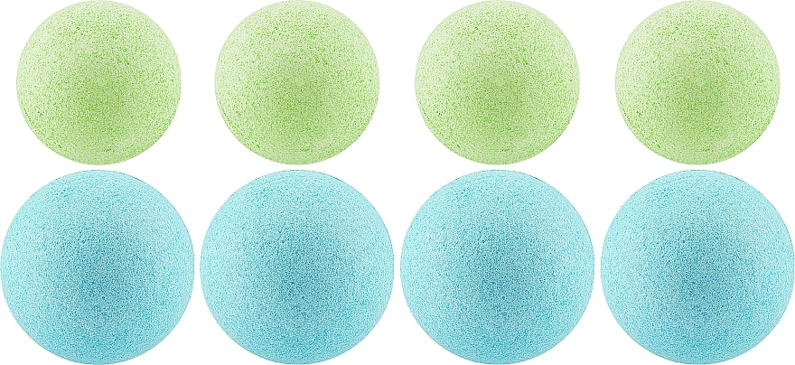 Набор бурлящих шариков для ванны - Belle Nature Spa Moments Blue Iris (bath/bomb/4x20g + bath/bomb/4x30g) — фото N3