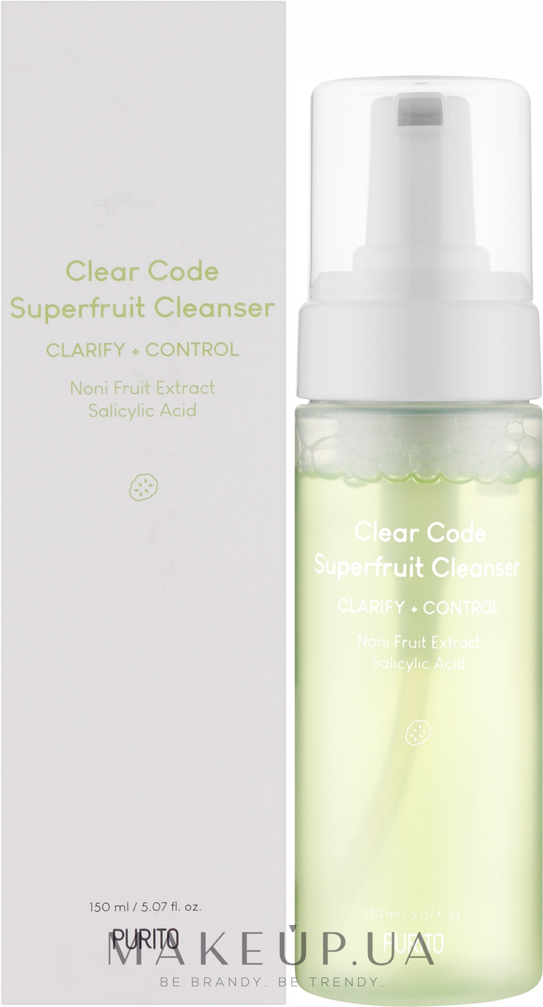 Пенка для глубокого очищения кожи - Purito Clear Code Superfruit Cleanser — фото 150ml