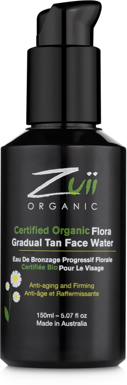 Вода для поступової засмаги обличчя - Zuii Organic Flora Gradual Face Tan Water — фото N2