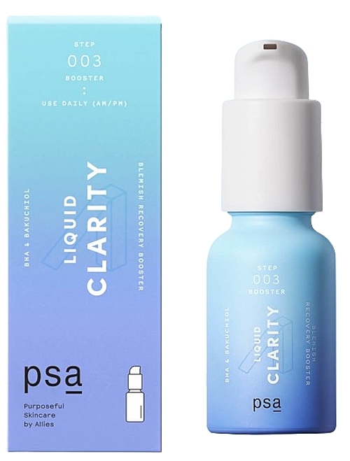 Бустер восстанавливающий анти-акне - PSA Liquid Clarity BHA & Bakuchiol Blemish Recovery Booster — фото N1