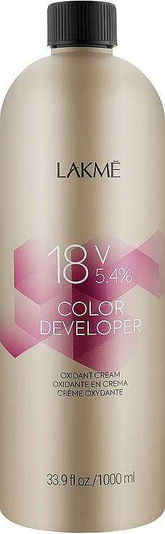 Крем-окислитель - Lakme Color Developer 18V (5,4%) — фото N3