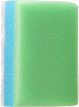 Духи, Парфюмерия, косметика Прямоугольная губка для ванны, зелено-голубая - Ewimark