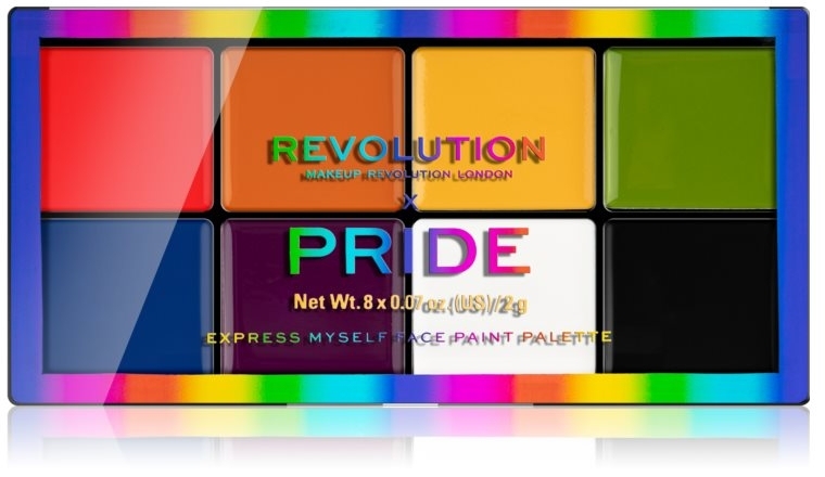 Палетка для макіяжу - Makeup Revolution X Pride Express Myself Face Paint Palette — фото N1