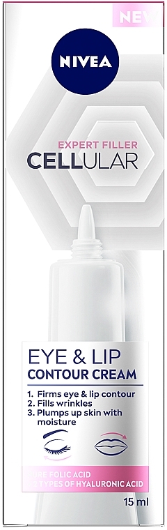 Крем для контуру очей і губ - NIVEA Cellular Expert Filler Eye & Lip Contour Cream — фото N1
