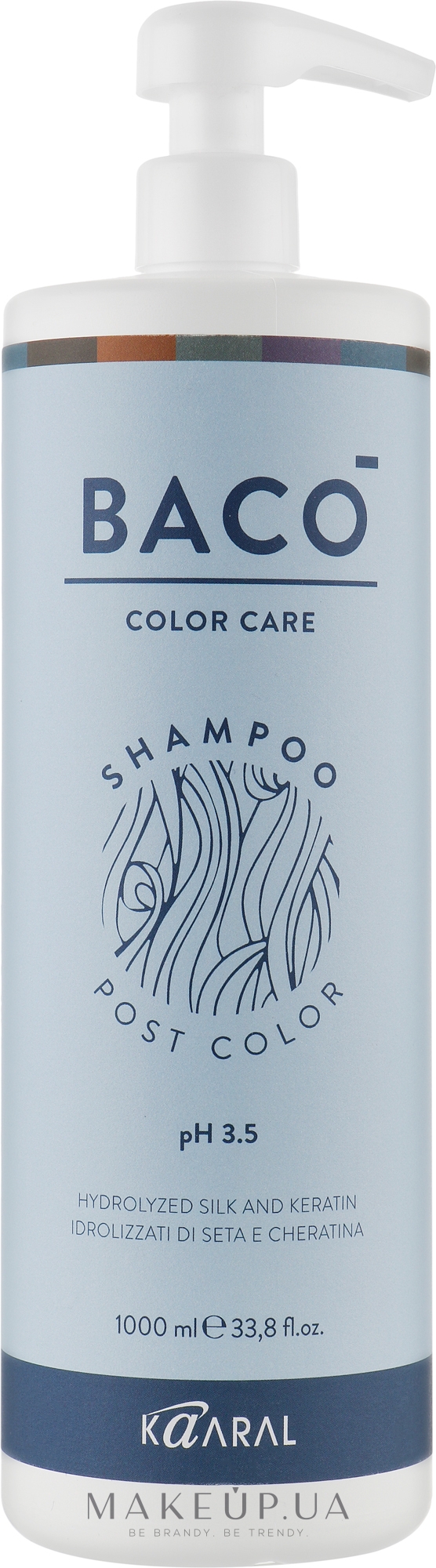 Шампунь для волос после окрашивания - Kaaral Baco Color Care Post Color Shampoo pH3,5 — фото 1000ml