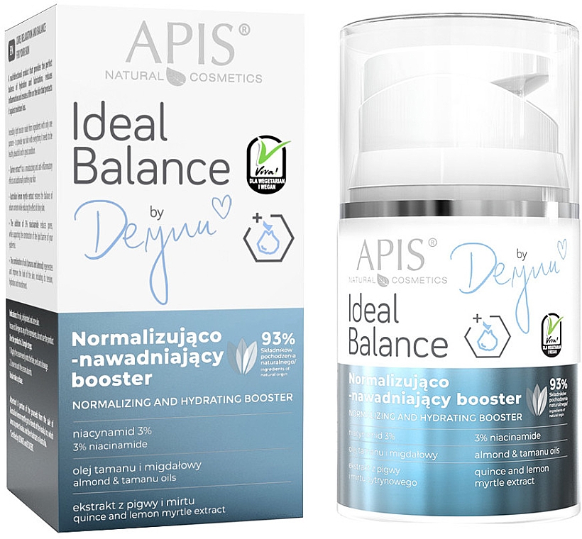 Нормализующий и увлажняющий бустер для лица - APIS Professional Ideal Balance By Deynn Normalizing & Hydrating Booster — фото N1